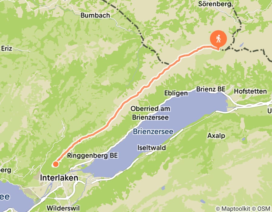 Karte der Tour
