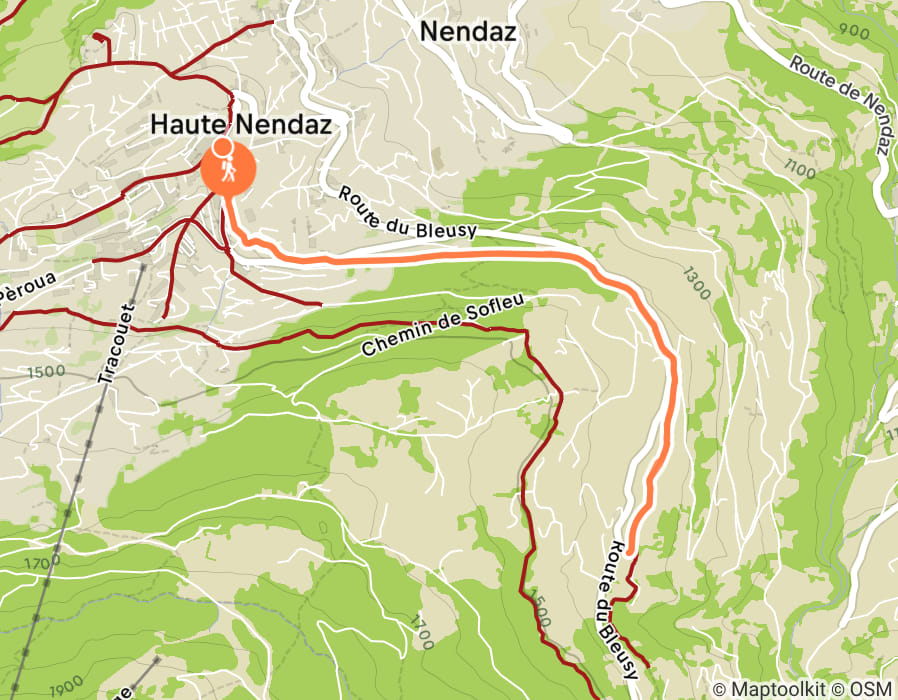 Karte der Tour