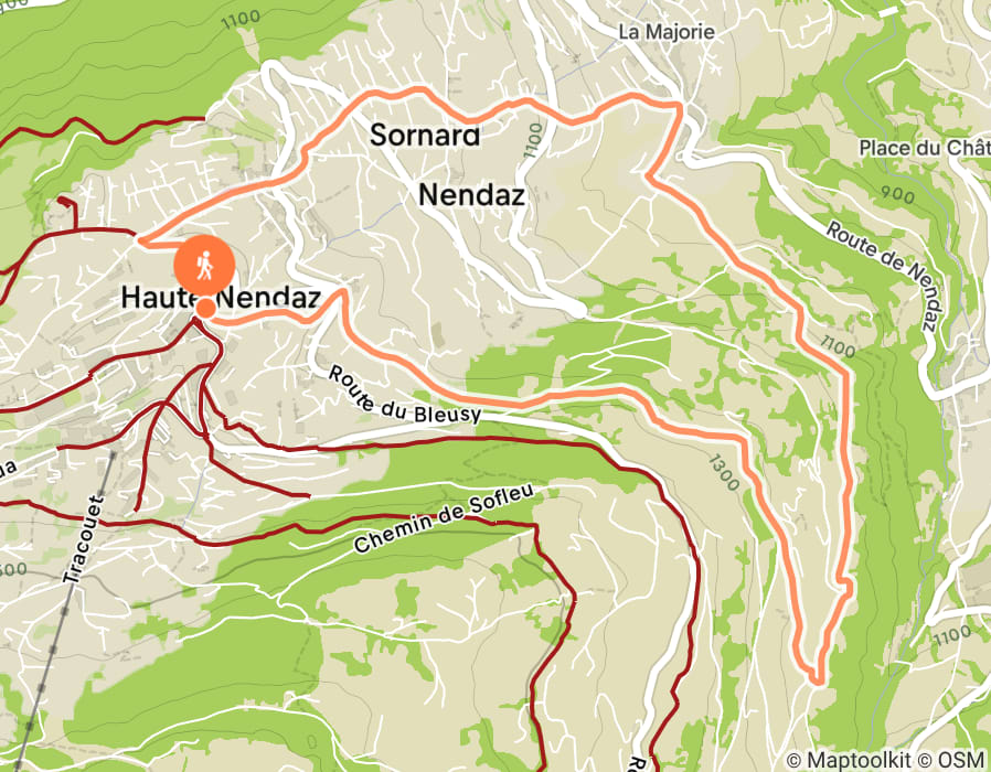 Karte der Tour
