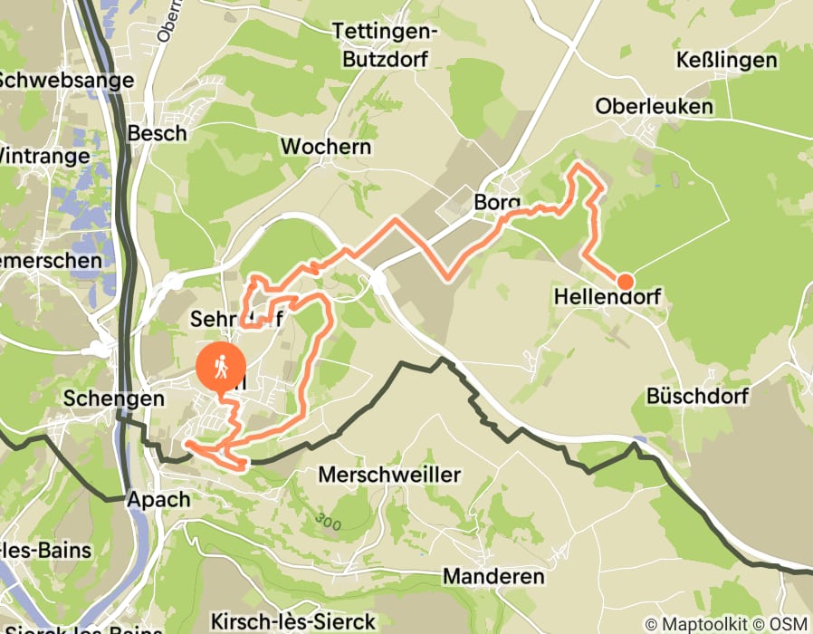 Karte der Tour