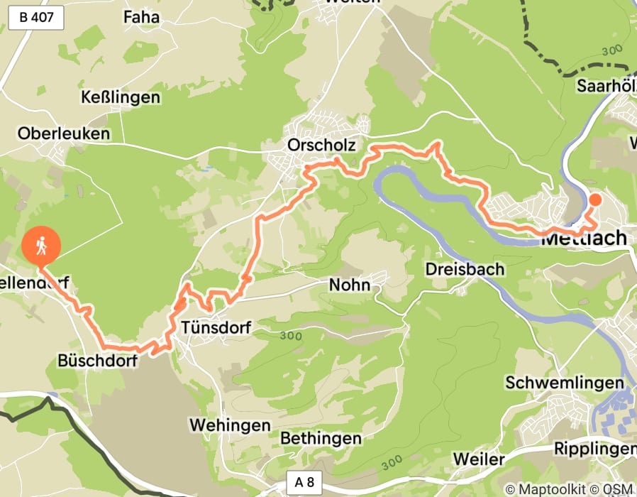 Karte der Tour