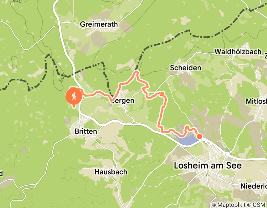 Karte der Tour