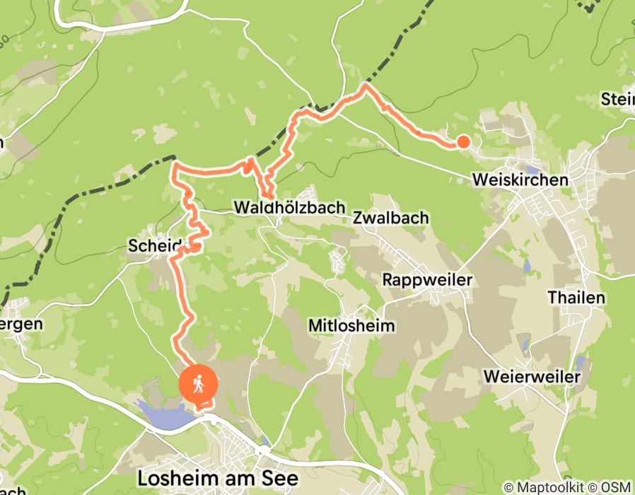 Karte der Tour
