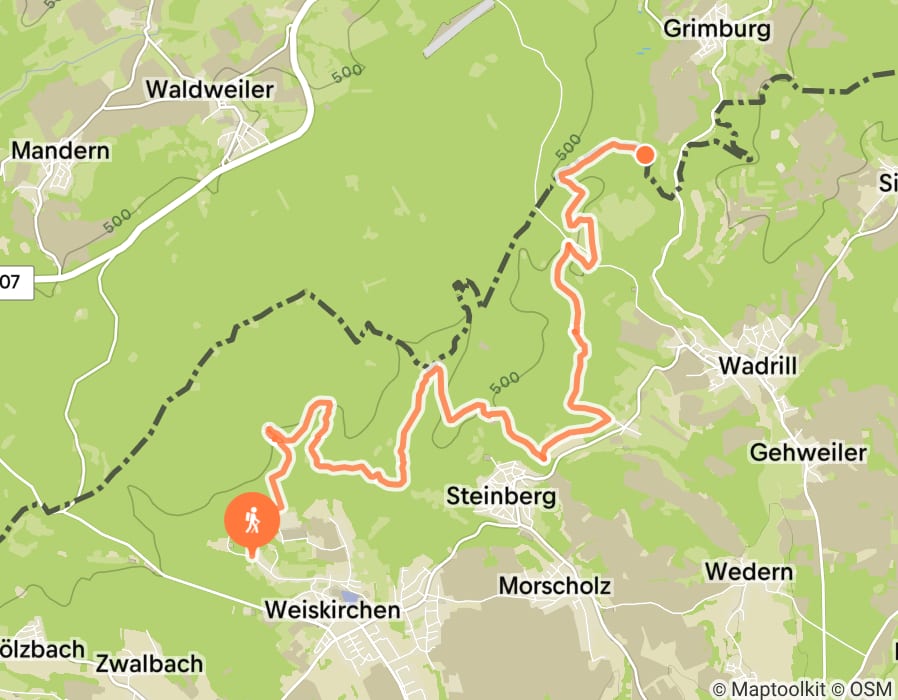 Karte der Tour