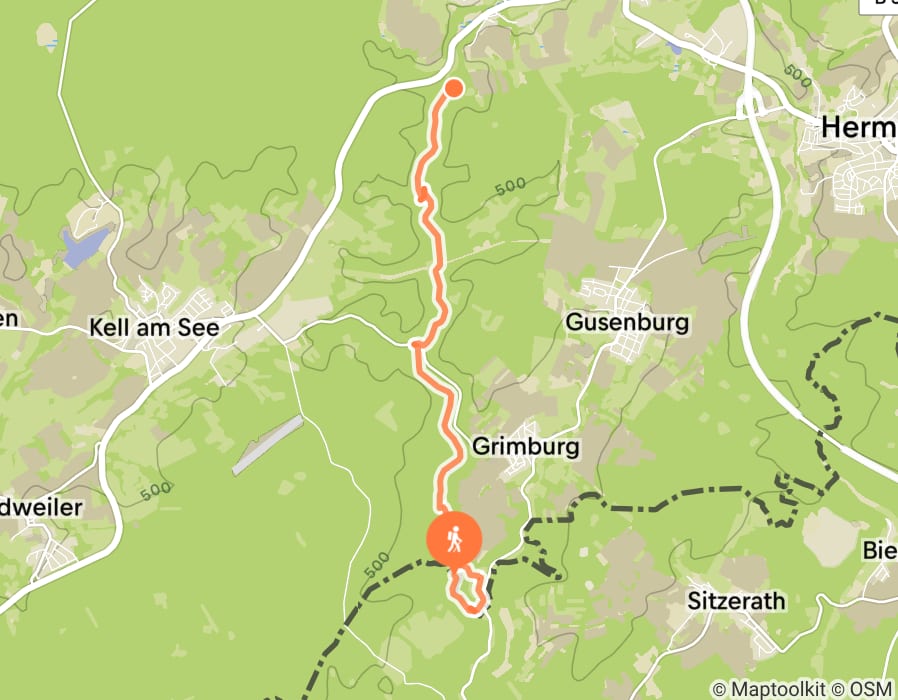 Karte der Tour