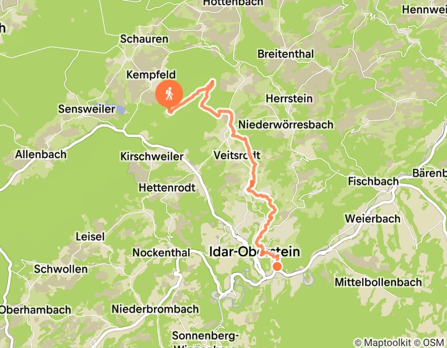 Karte der Tour