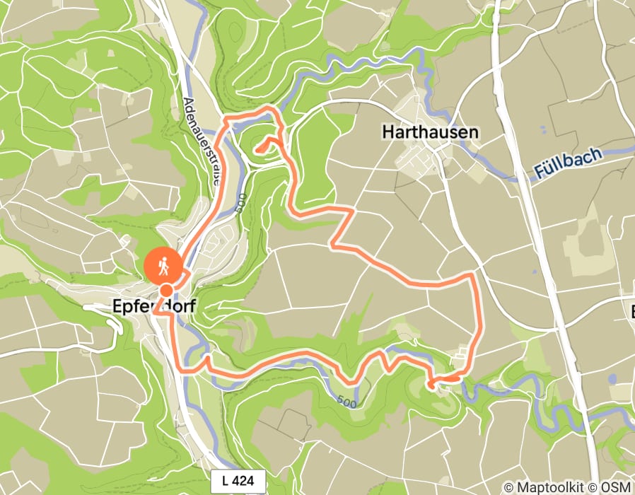 Karte der Tour