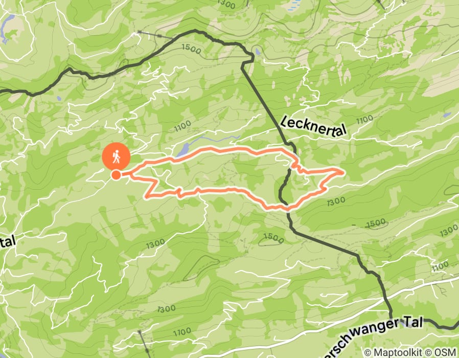 Karte der Tour