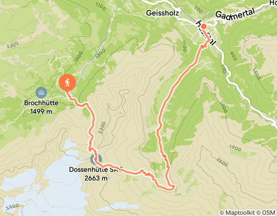 Karte der Tour