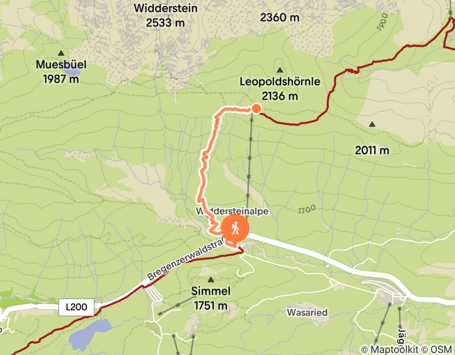 Karte der Tour