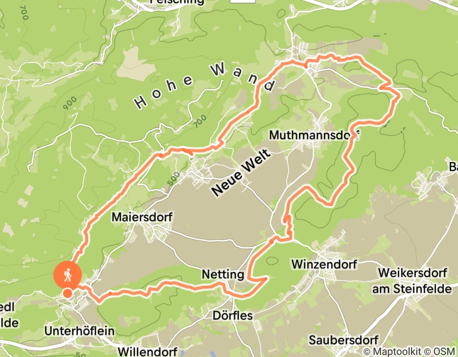 Karte der Tour