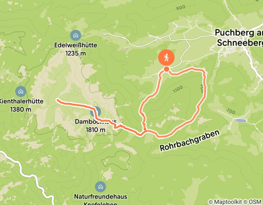Karte der Tour