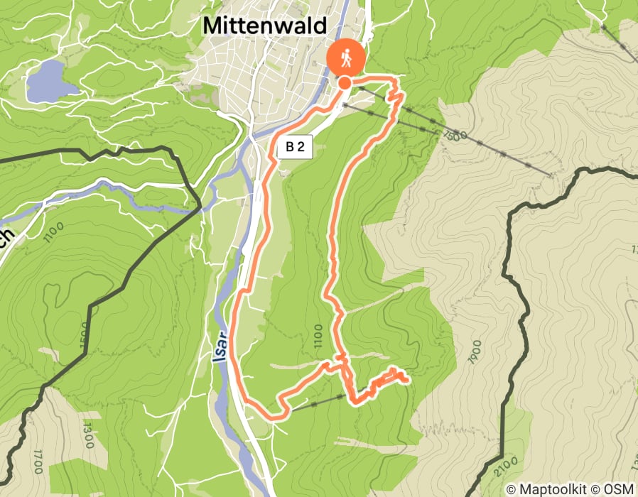 Karte der Tour