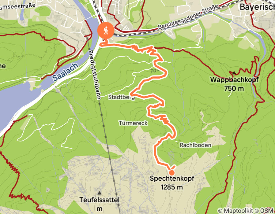 Karte der Tour