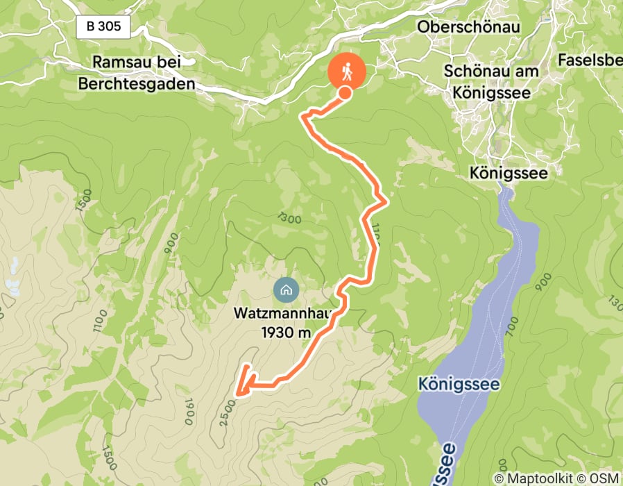 Karte der Tour