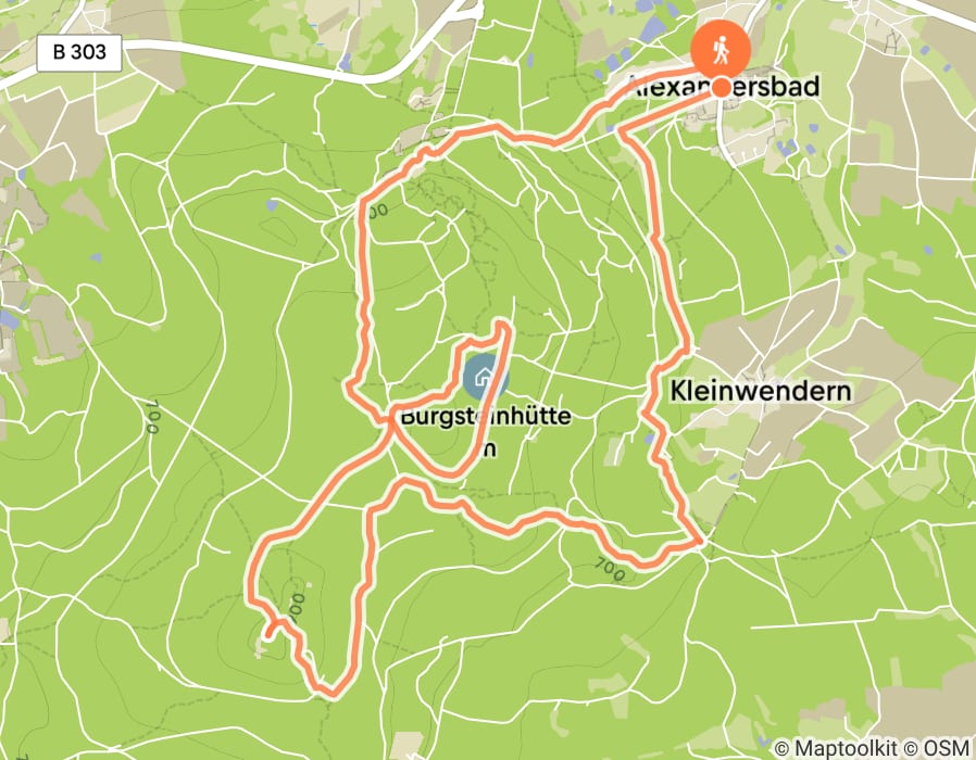 Karte der Tour