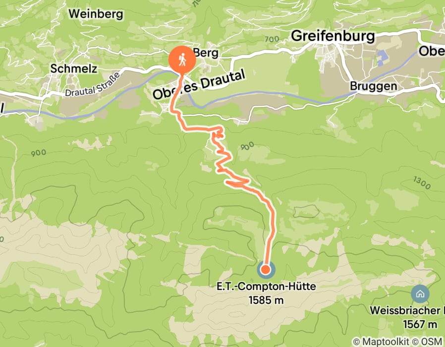 Karte der Tour