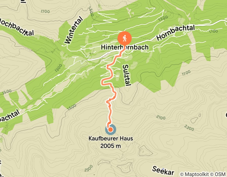 Karte der Tour
