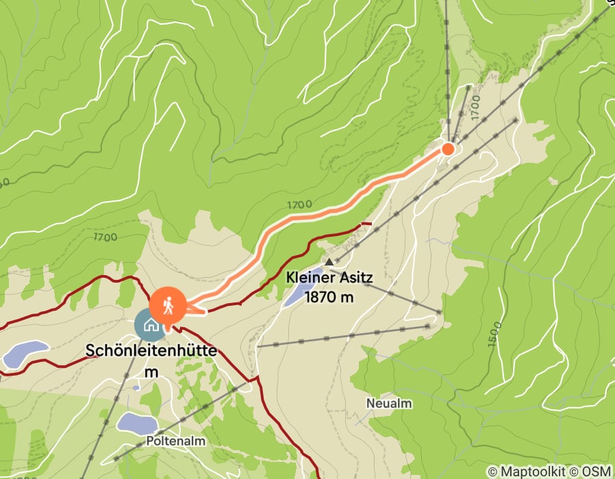 Karte der Tour