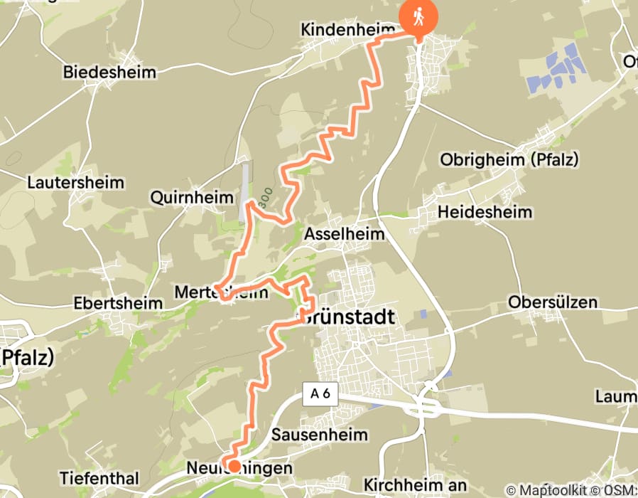 Karte der Tour