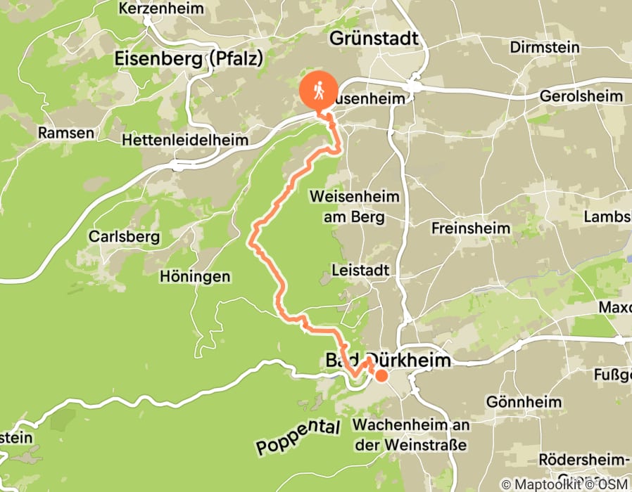 Karte der Tour