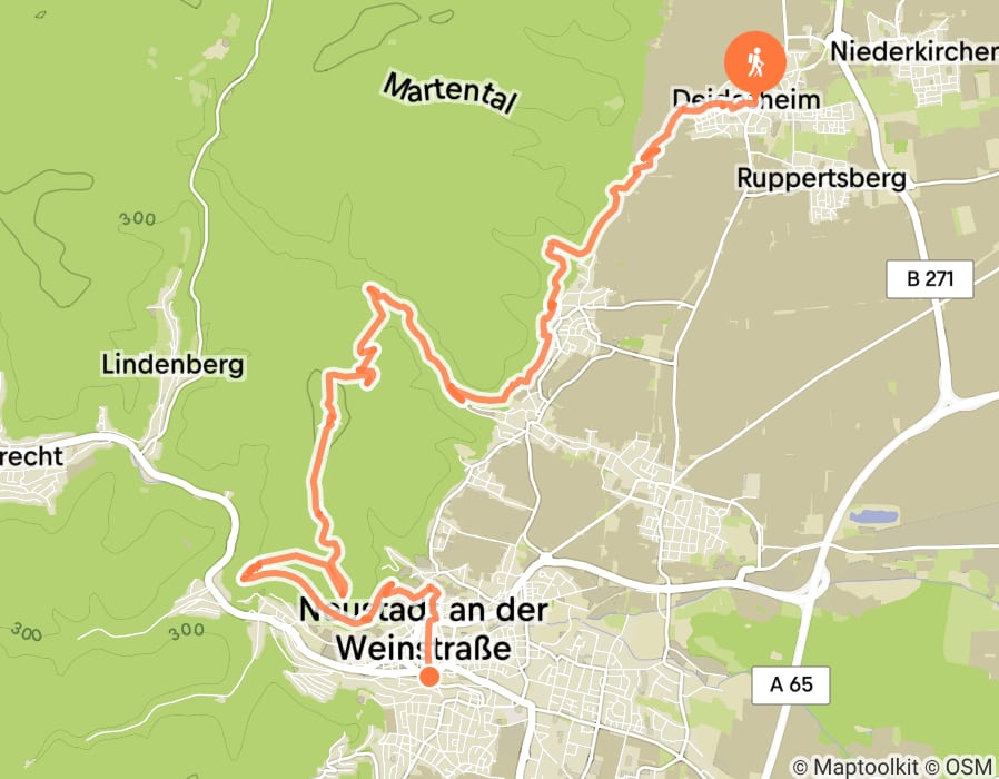 Karte der Tour