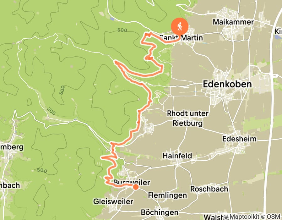 Karte der Tour