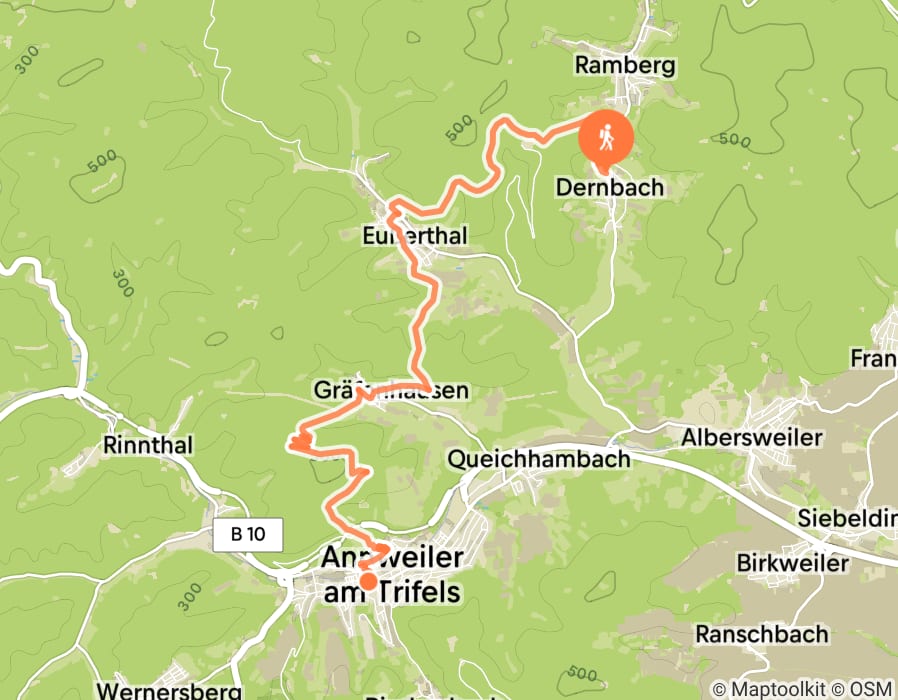 Karte der Tour