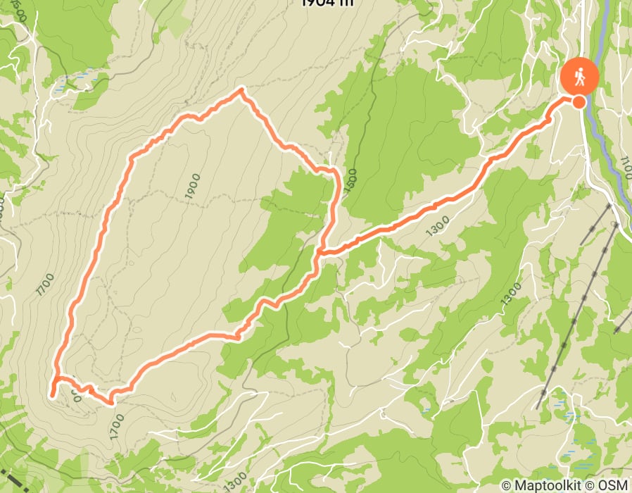 Karte der Tour