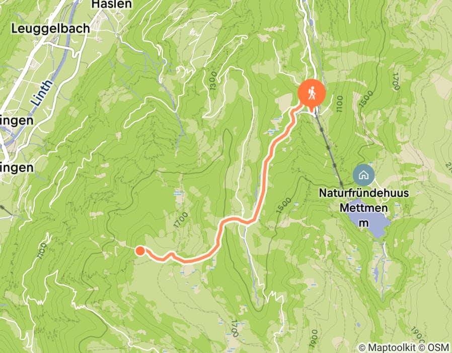 Karte der Tour