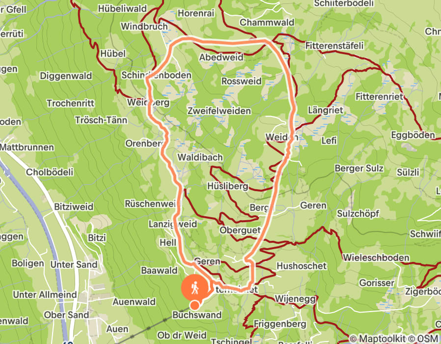 Karte der Tour