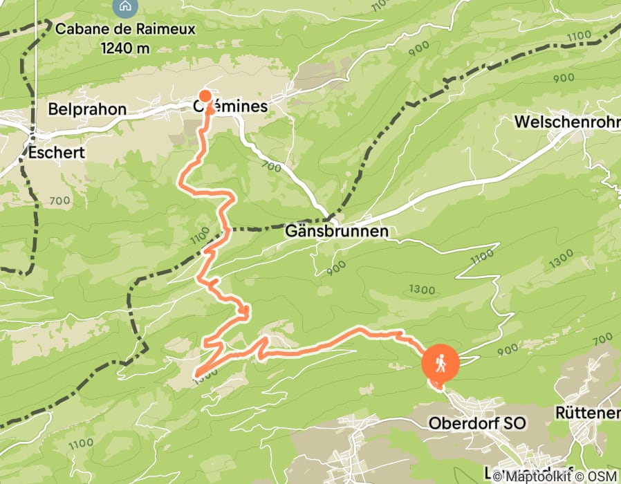 Karte der Tour