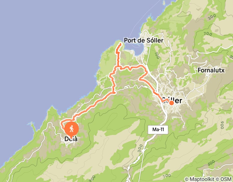 Karte der Tour