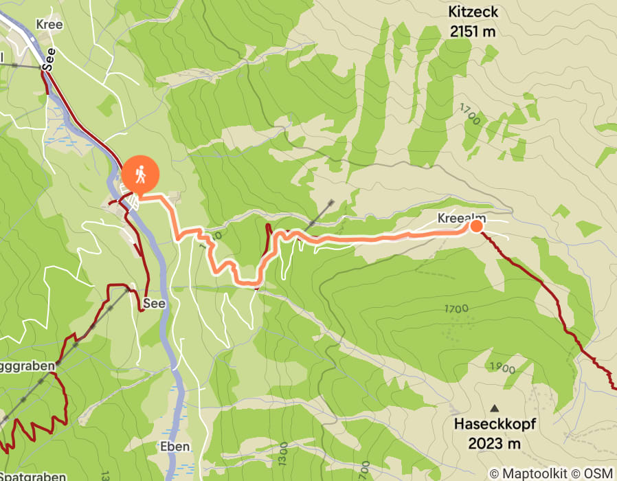 Karte der Tour