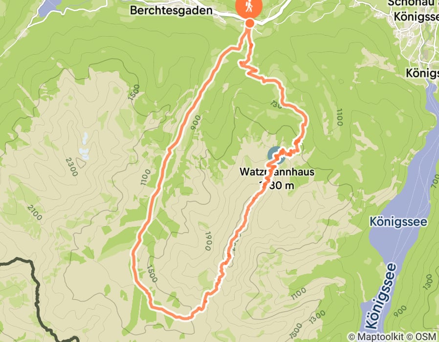 Karte der Tour