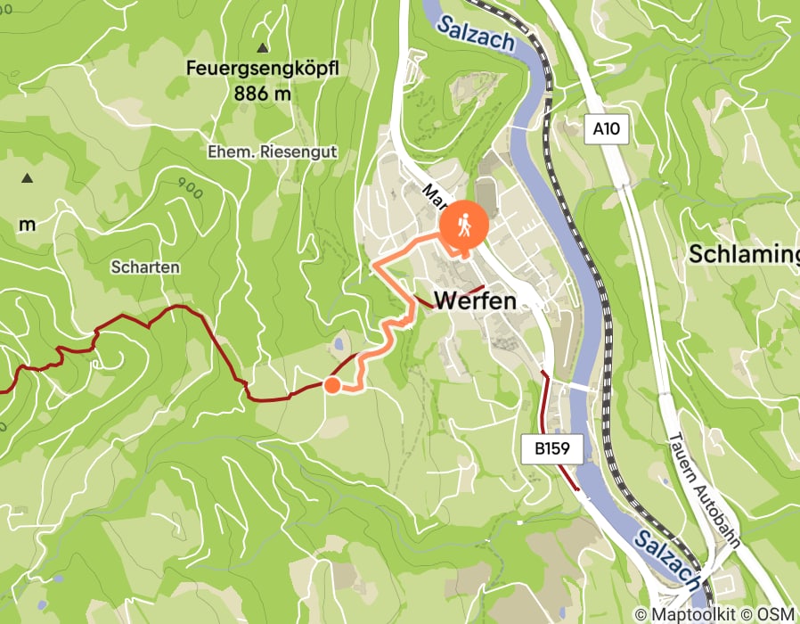 Karte der Tour