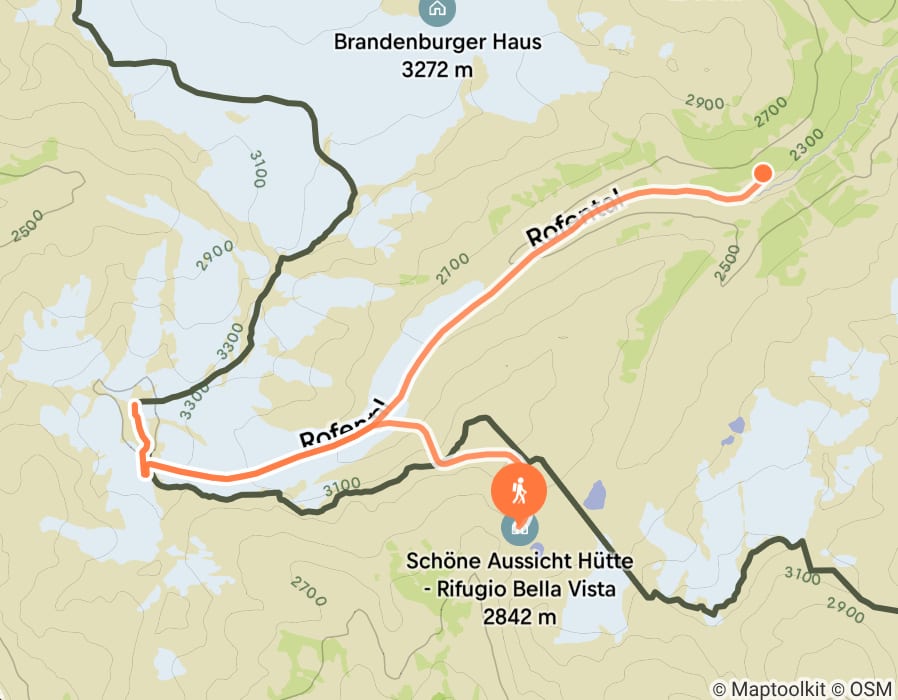 Karte der Tour