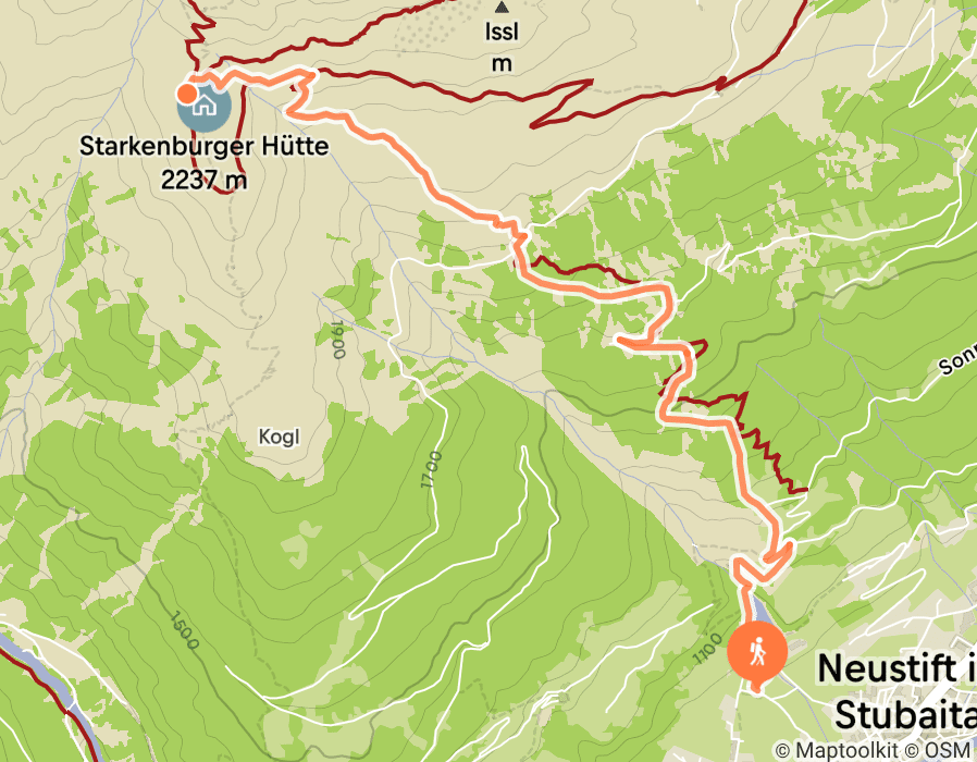 Karte der Tour