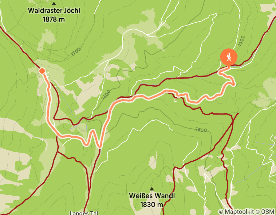 Karte der Tour