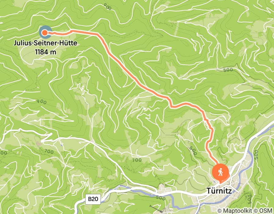 Karte der Tour