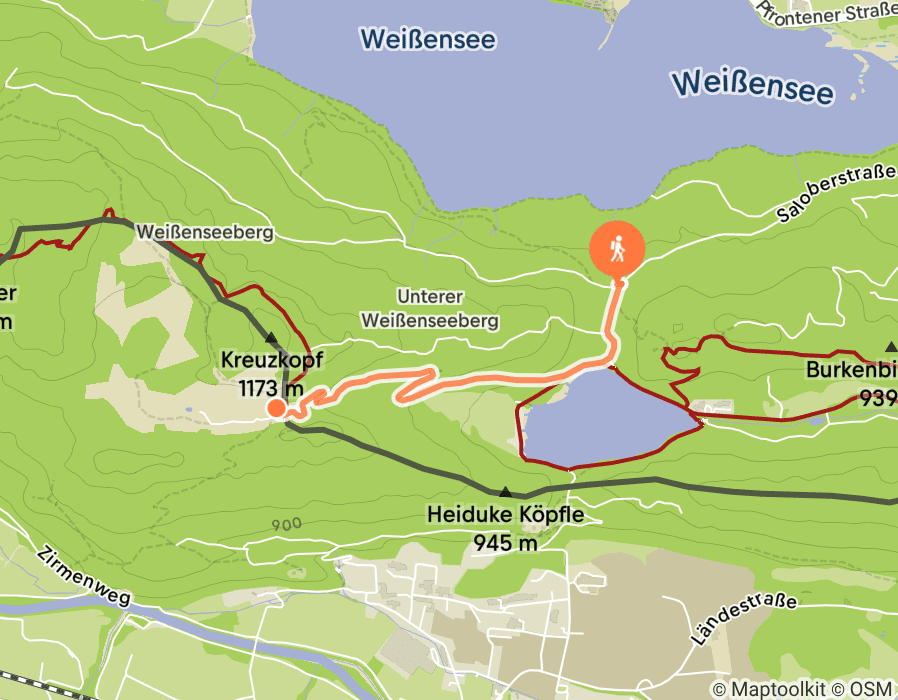 Karte der Tour