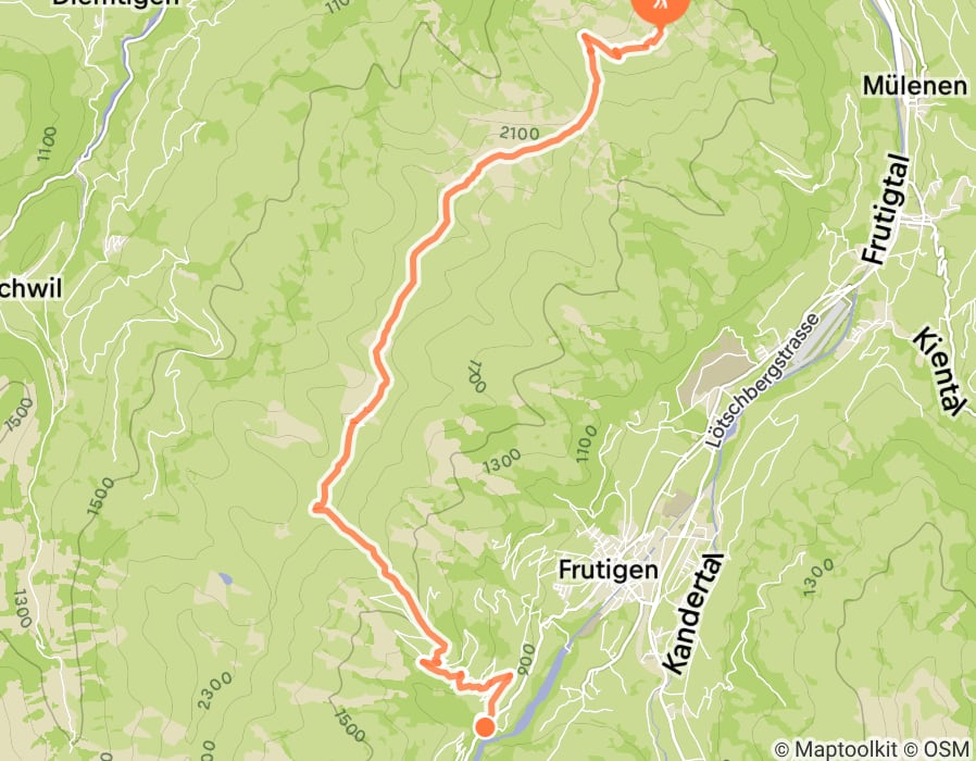 Karte der Tour