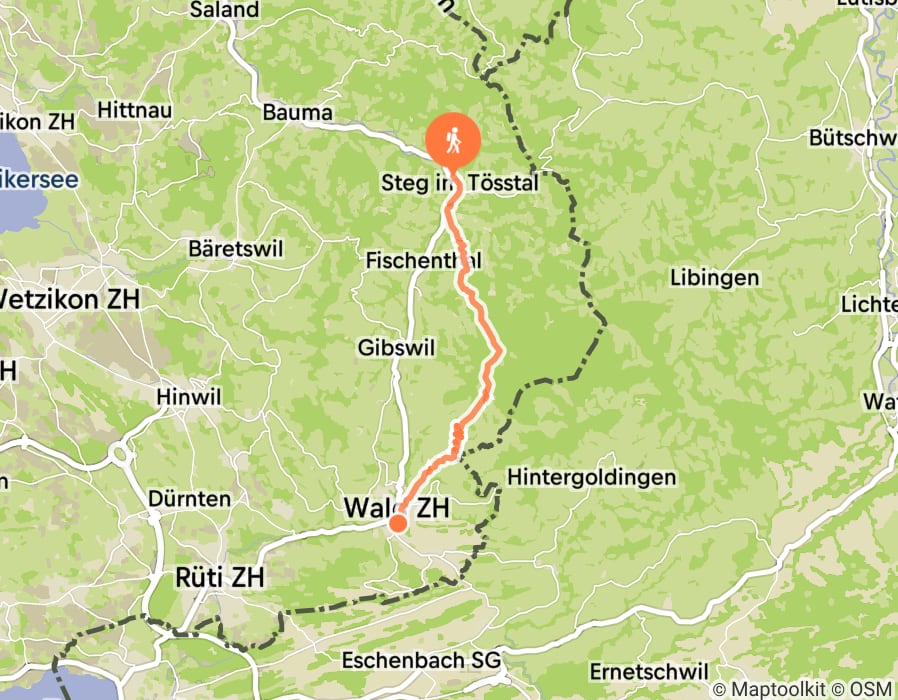 Karte der Tour