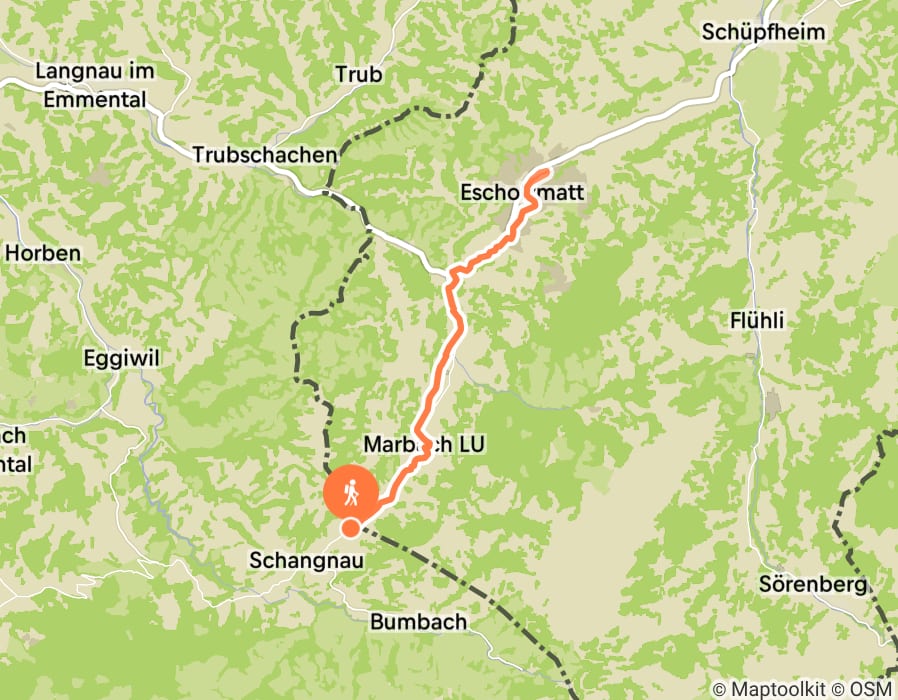 Karte der Tour