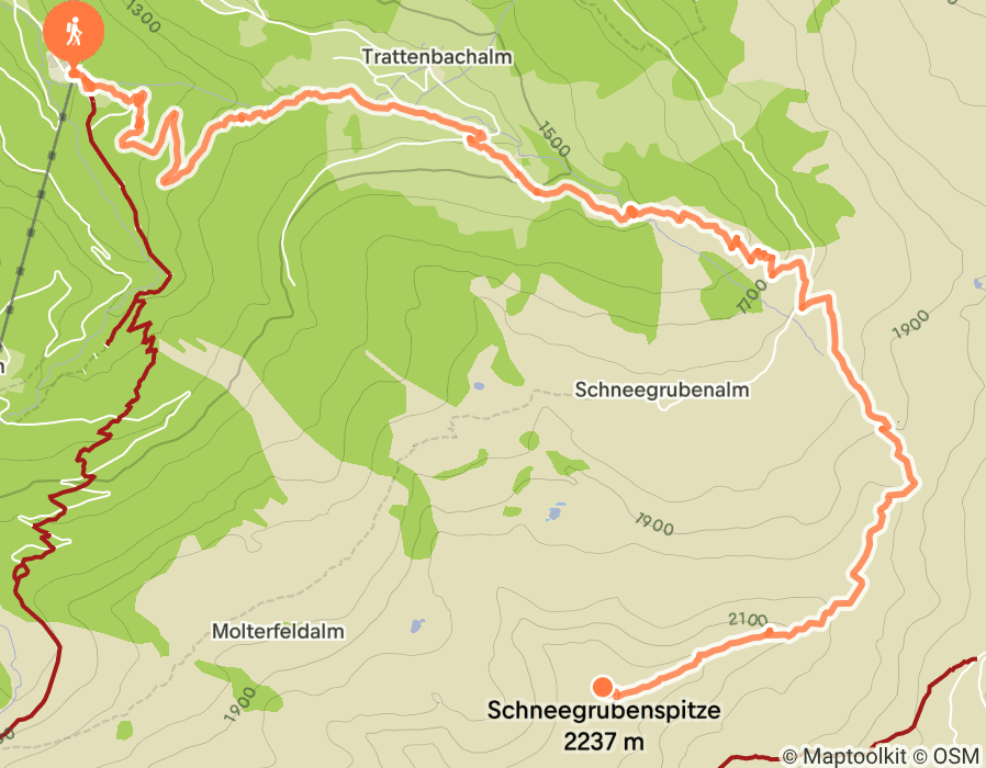 Karte der Tour