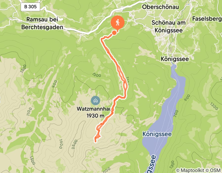 Karte der Tour