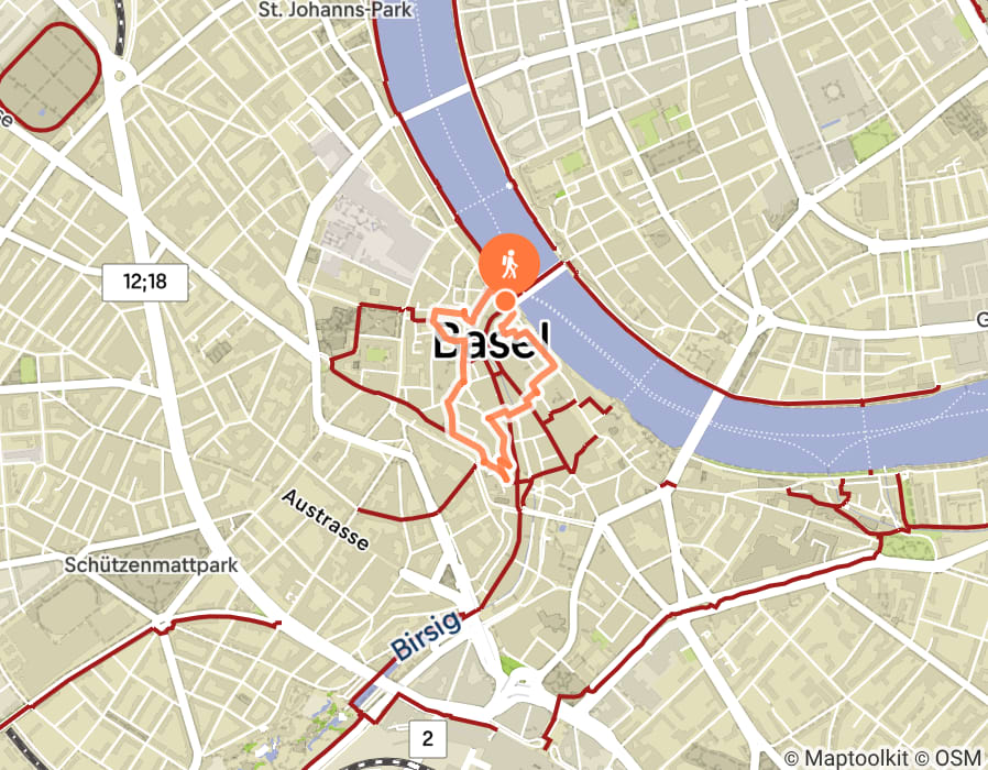 Karte der Tour