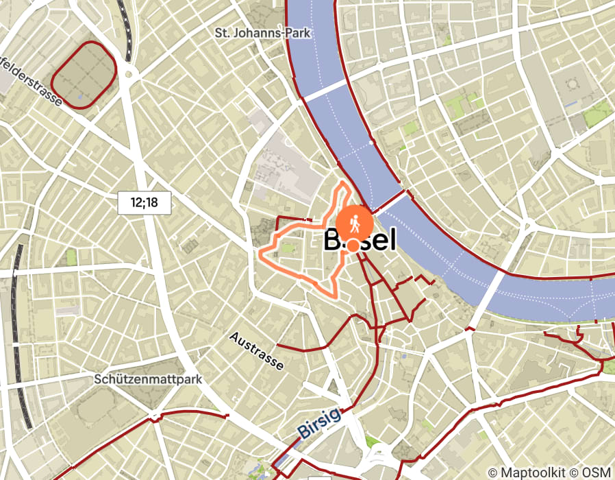 Karte der Tour
