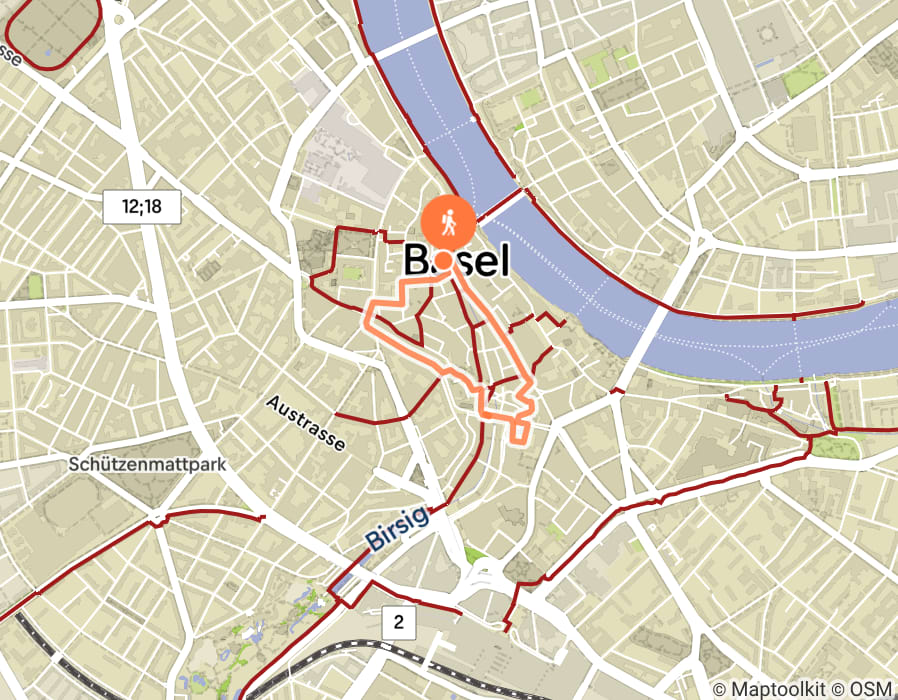 Karte der Tour