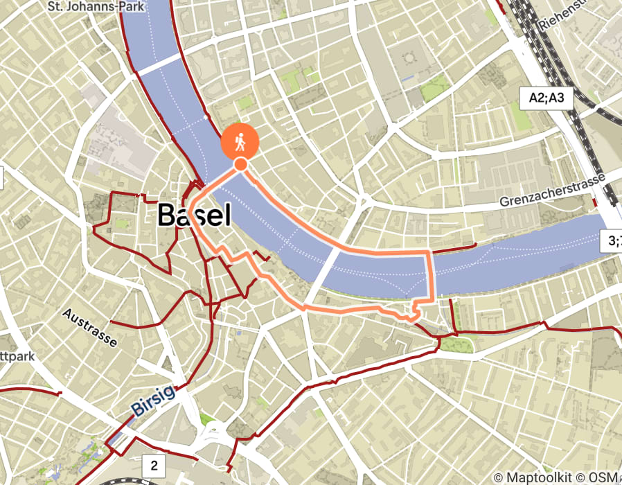 Karte der Tour